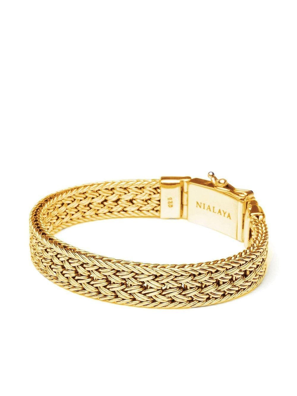 Nialaya Jewelry Braided chain bracelet - Gold von Nialaya Jewelry