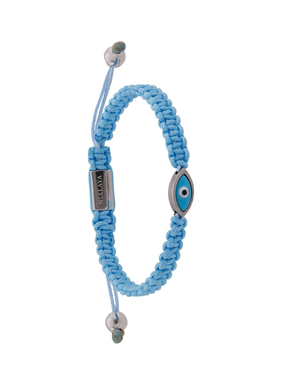 Nialaya Jewelry Evil Eye string bracelet - Blue von Nialaya Jewelry