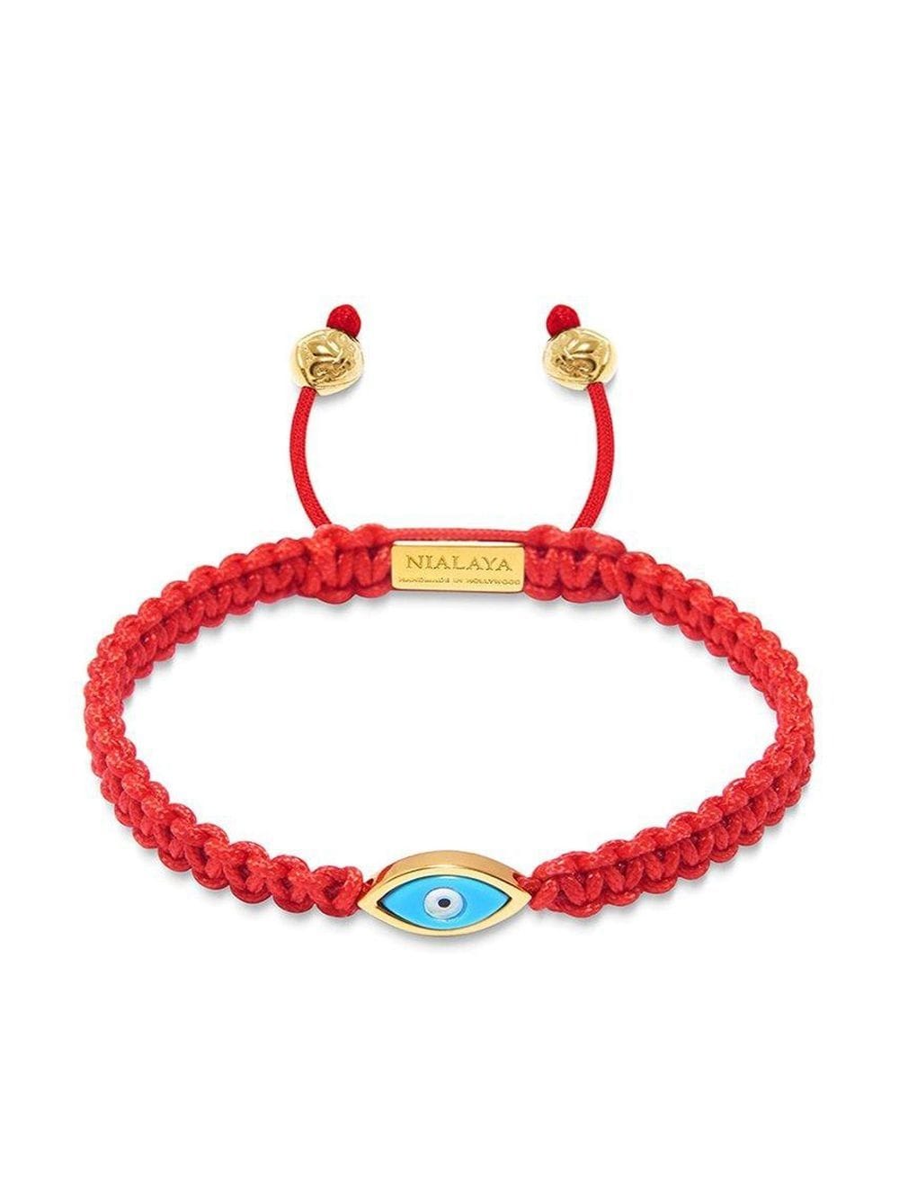 Nialaya Jewelry Evil Eye string bracelet - Red von Nialaya Jewelry