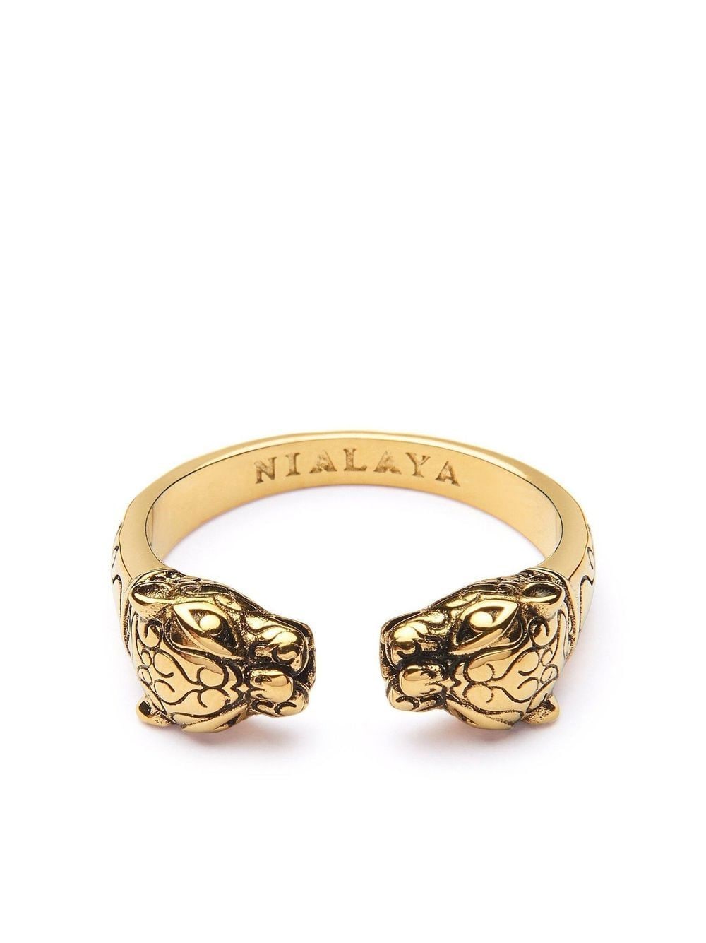 Nialaya Jewelry Panther polished ring - Gold von Nialaya Jewelry