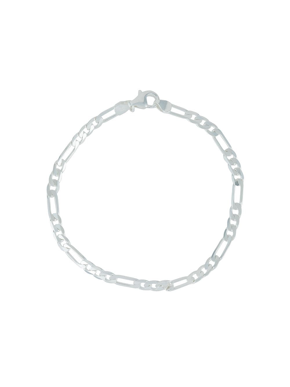 Nialaya Jewelry figaro chain bracelet - Silver von Nialaya Jewelry