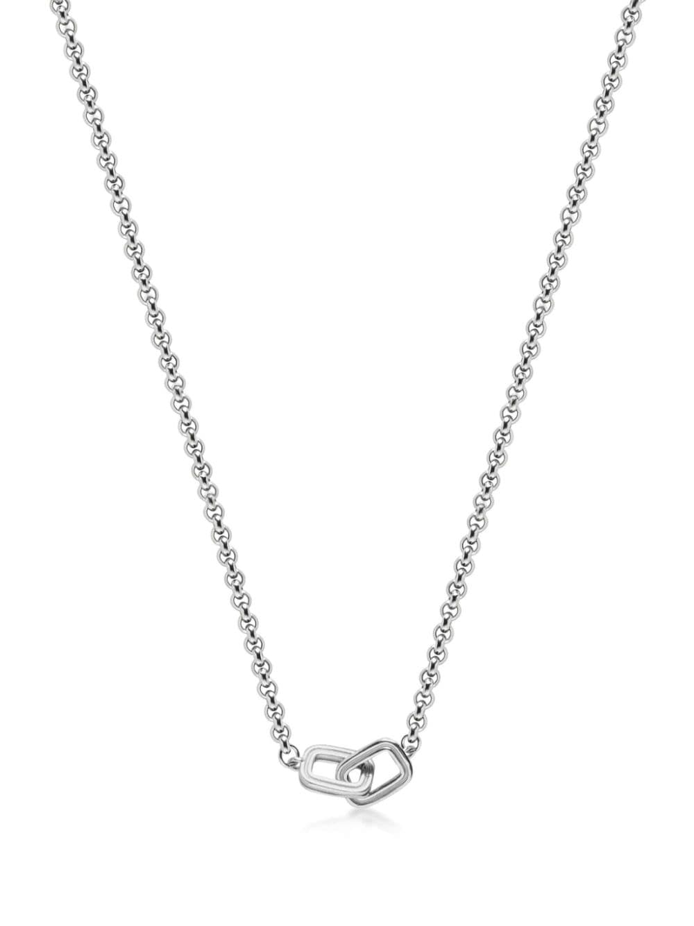 Nialaya Jewelry intertwined stainless steel necklace - Silver von Nialaya Jewelry