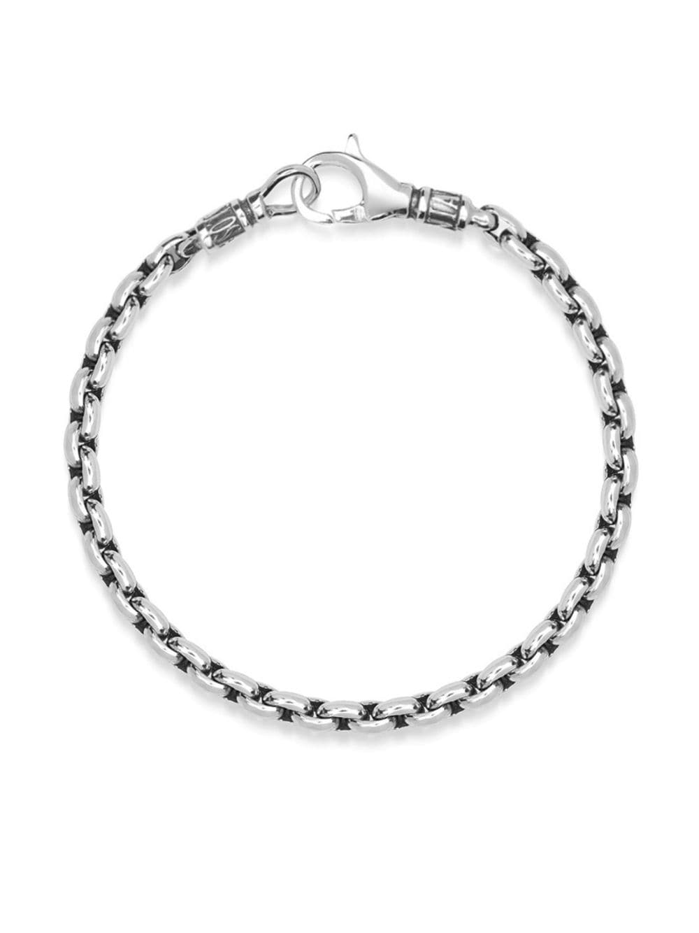 Nialaya Jewelry logo-bead chain bracelet - Silver von Nialaya Jewelry