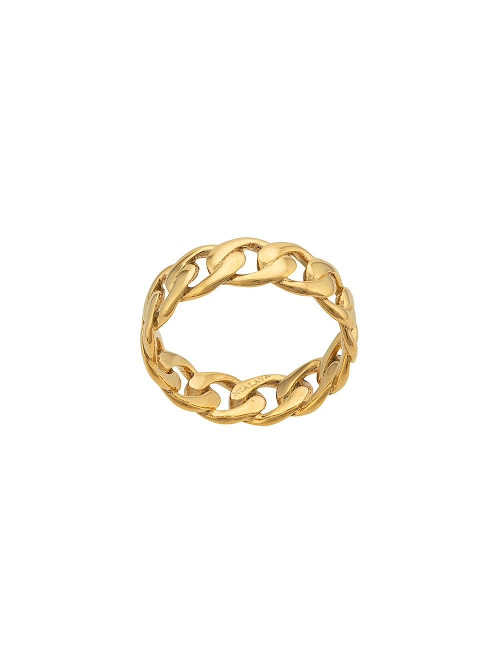 Nialaya Jewelry round chain ring - Gold von Nialaya Jewelry