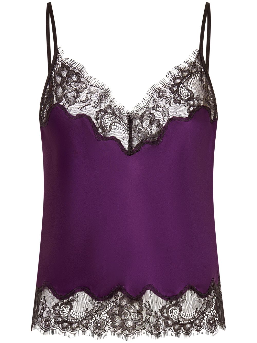 Nicholas Alani lace-trim vest top - Purple von Nicholas