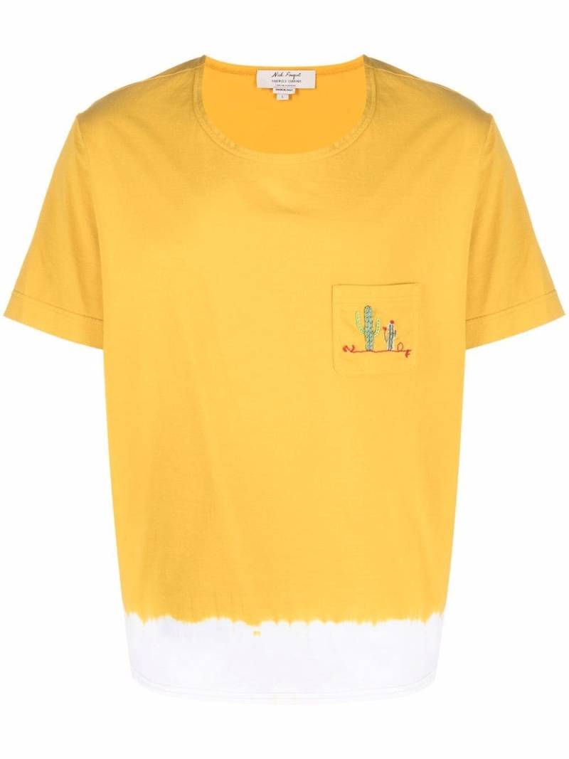 Nick Fouquet embroidered-design T-shirt - Yellow von Nick Fouquet