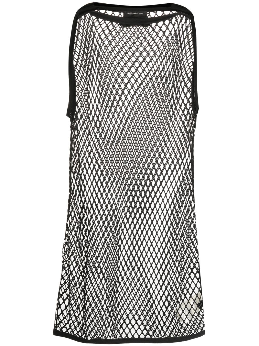 Nicolas Andreas Taralis semi-sheer mesh tank top - Black von Nicolas Andreas Taralis