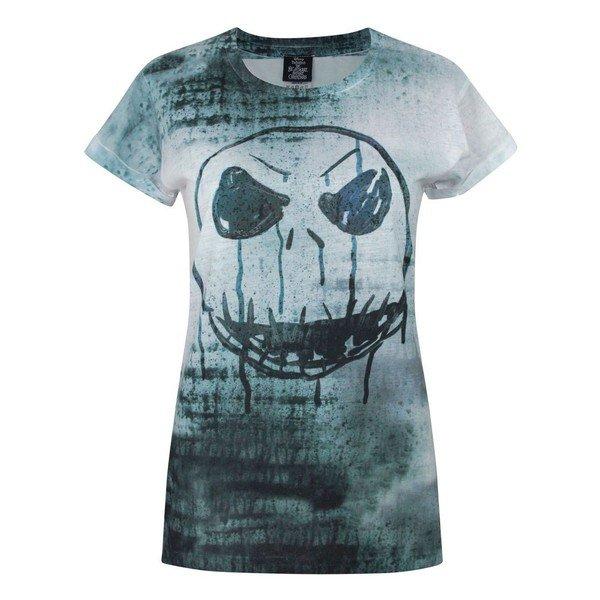 Jack Gesicht Sublimation Tshirt Damen Weiss XXL von Nightmare Before Christmas