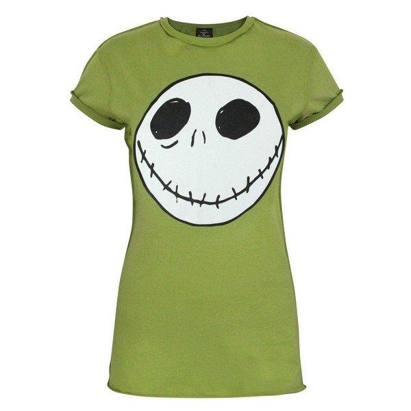 Tshirt Mit Jackmotiv, Umgedrehte Nähte Damen Grün L von Nightmare Before Christmas