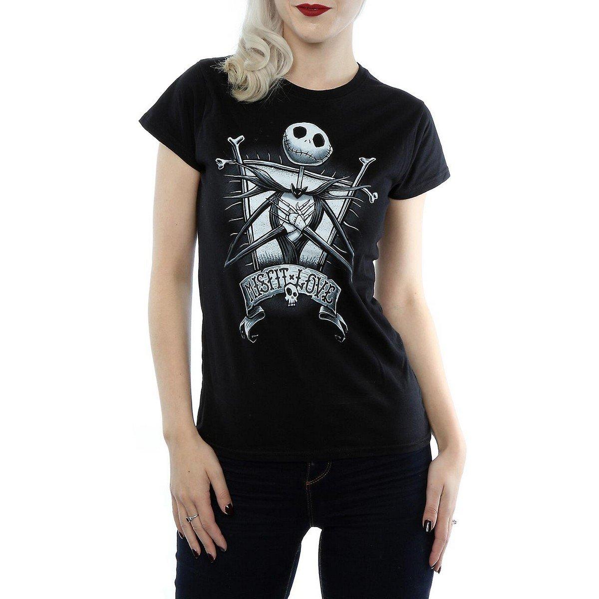 Misfit Love Tshirt Damen Schwarz XXL von Nightmare Before Christmas