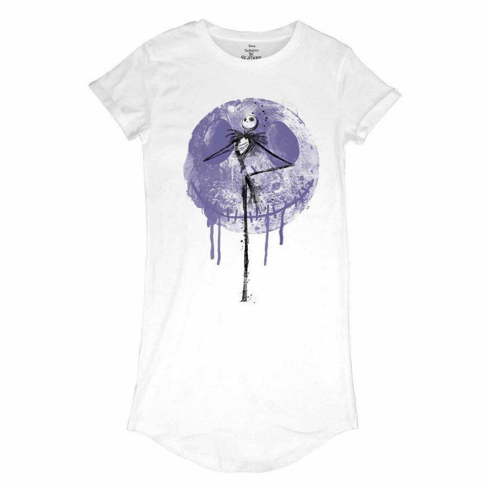 Moon Drip Tshirtkleid Damen Weiss XL von Nightmare Before Christmas