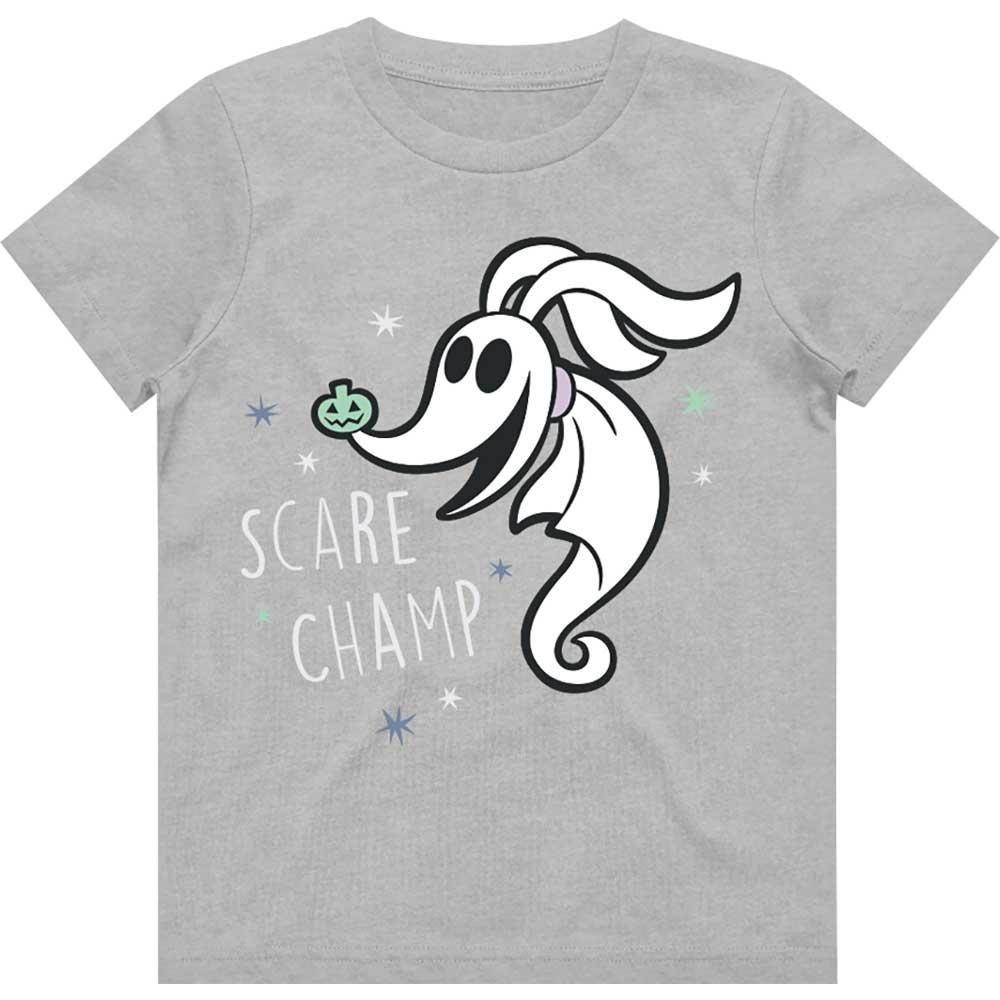 Scare Champ Tshirt Jungen Grau 116 von Nightmare Before Christmas