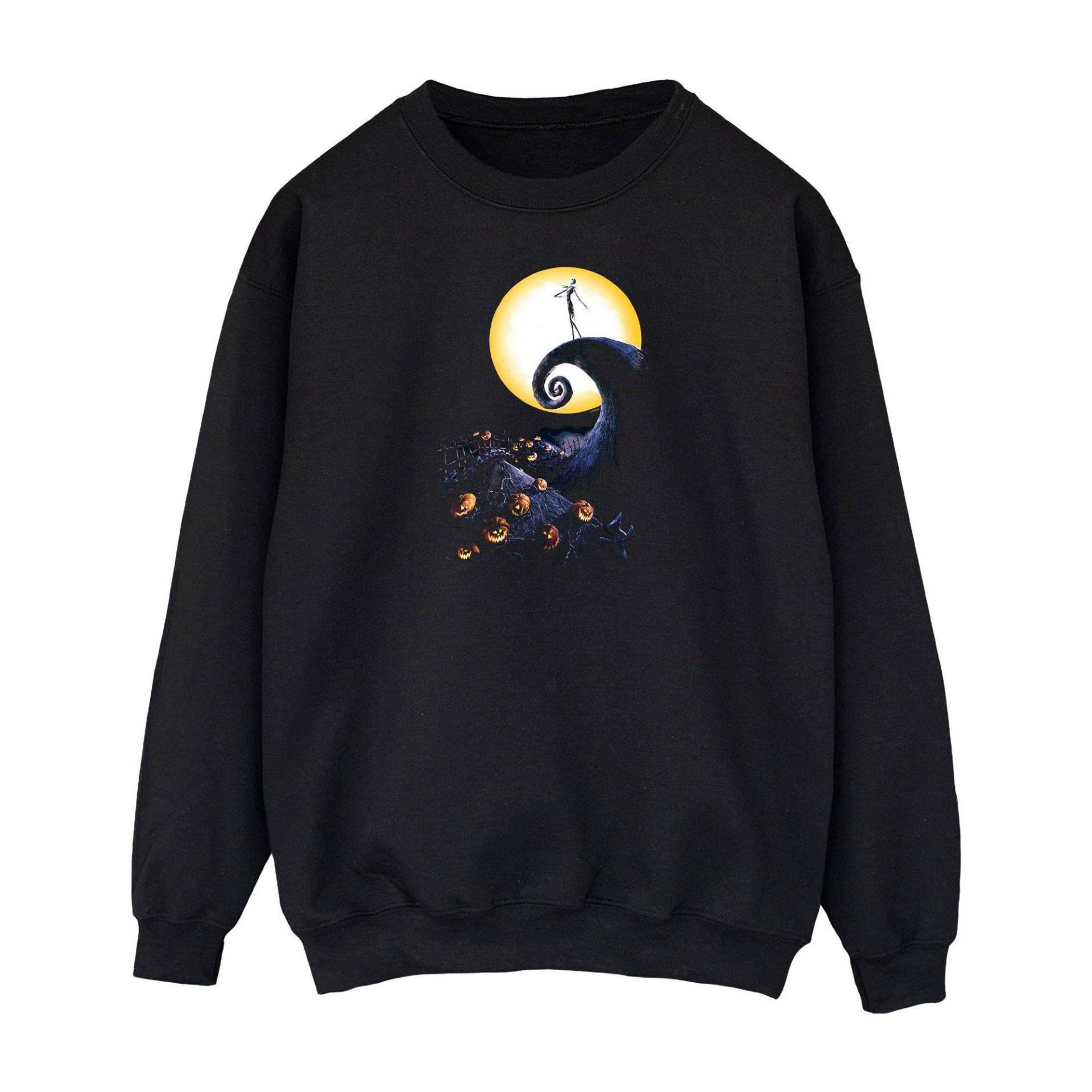 Sweatshirt Herren Schwarz L von Nightmare Before Christmas