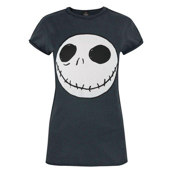 Tshirt Mit Jackmotiv, Umgedrehte Nähte Damen Charcoal Black S von Nightmare Before Christmas