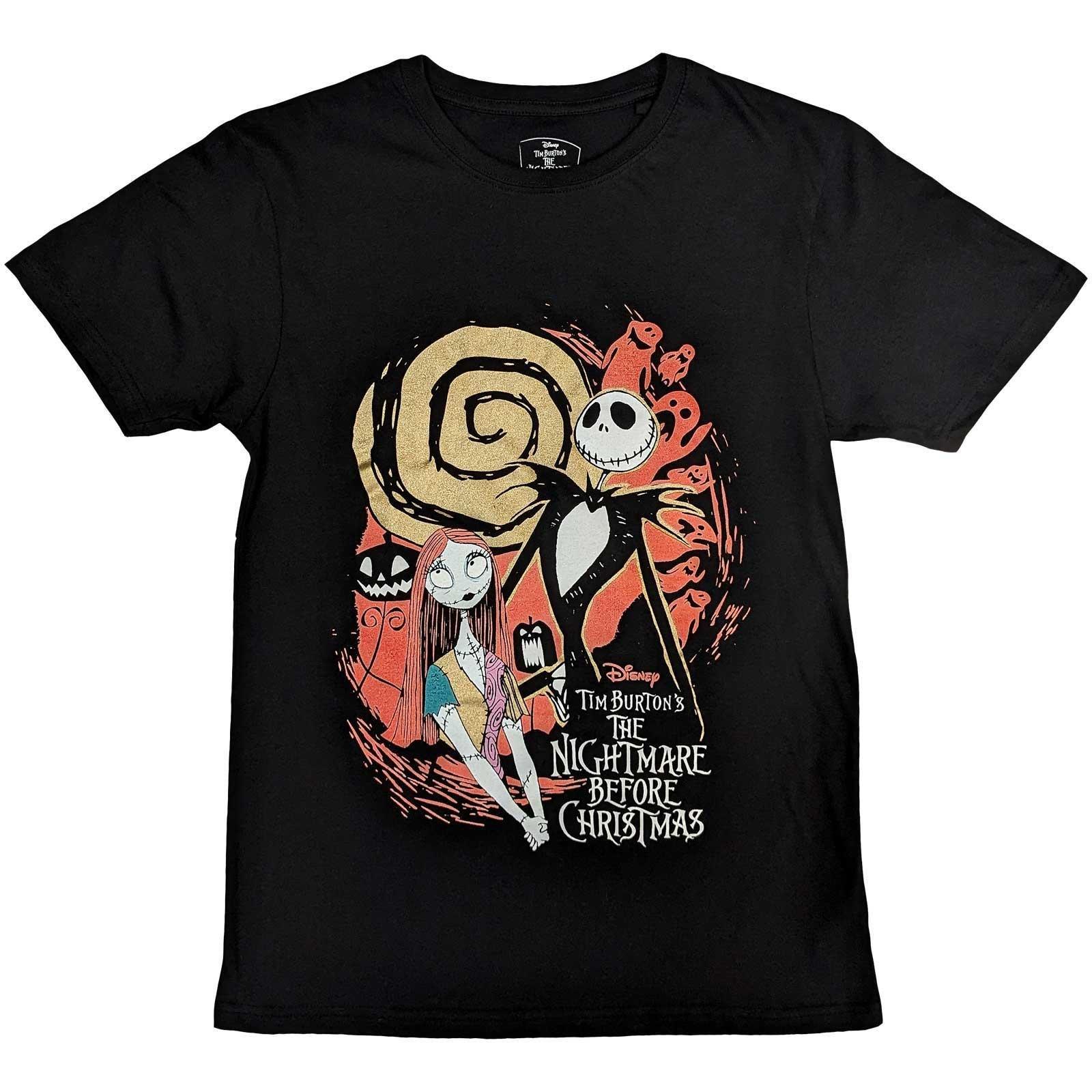 Tshirt Verziert Damen Schwarz S von Nightmare Before Christmas