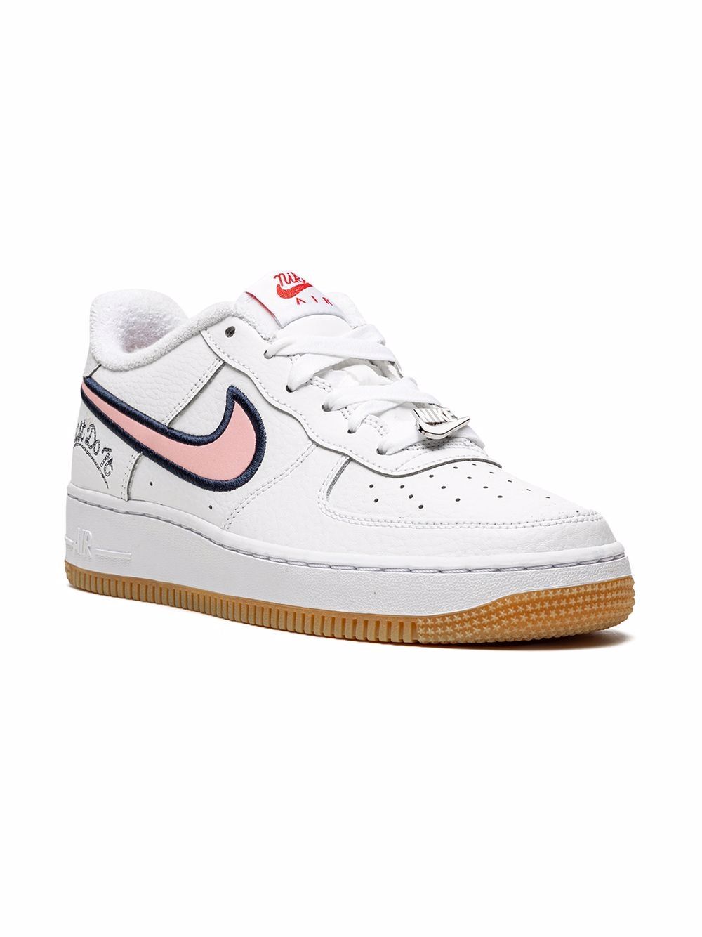 Nike Kids Air Force 1 Lv8 "Just Do It - Pink Glaze" sneakers - White von Nike Kids