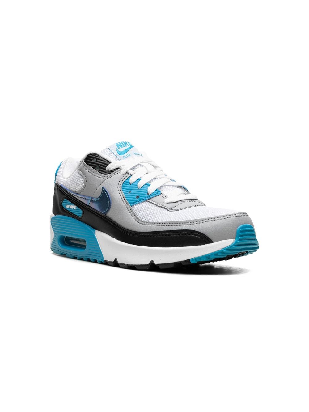 Nike Kids Air Max 90 "Blue Lightning/Metallic" sneakers - White von Nike Kids