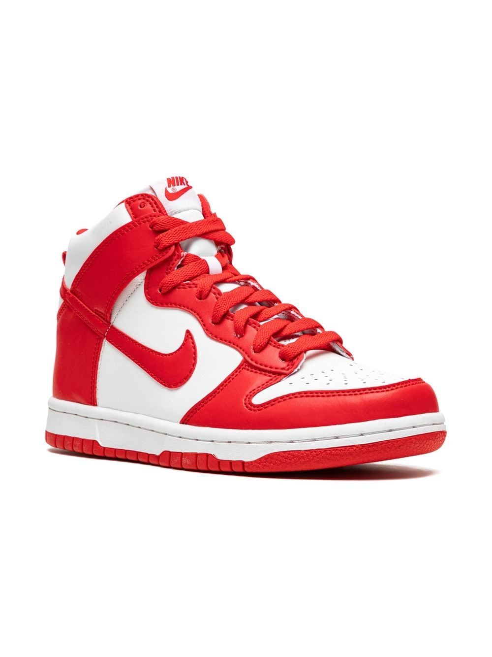 Nike Kids Dunk High "White/University Red" sneakers von Nike Kids