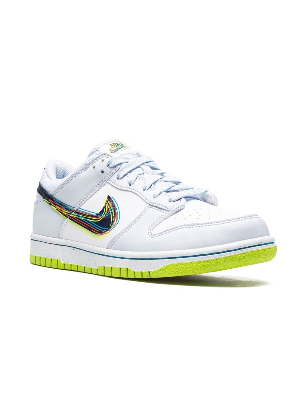 Nike Kids Dunk Low "3D Swoosh" sneakers - White von Nike Kids