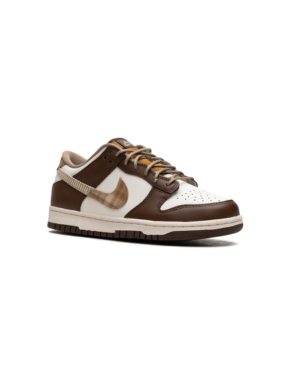 Nike Kids Dunk Low "Brown Plaid" sneakers - White von Nike Kids