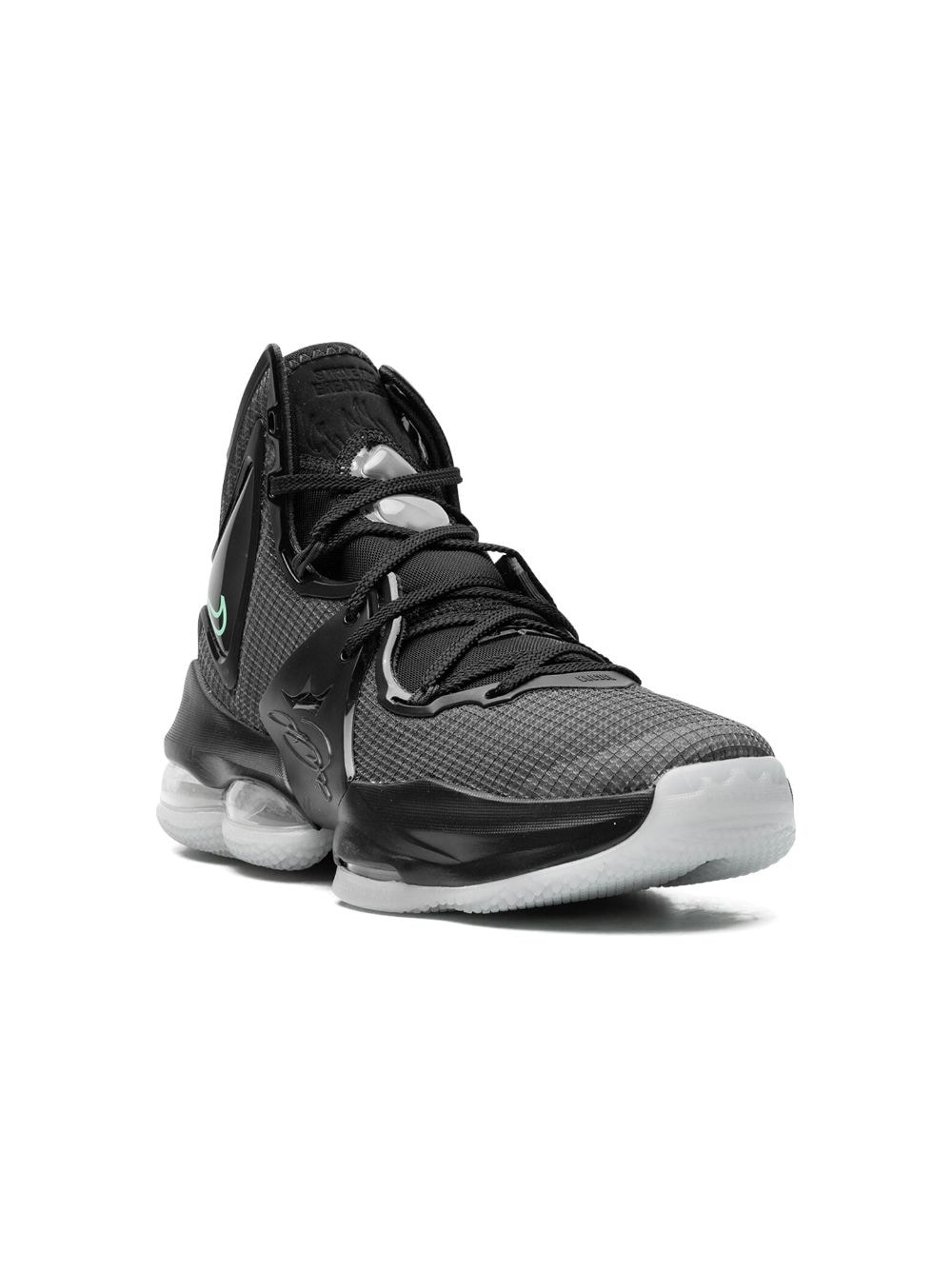 Nike Kids LeBron 19 "Black Green Glow" sneakers von Nike Kids