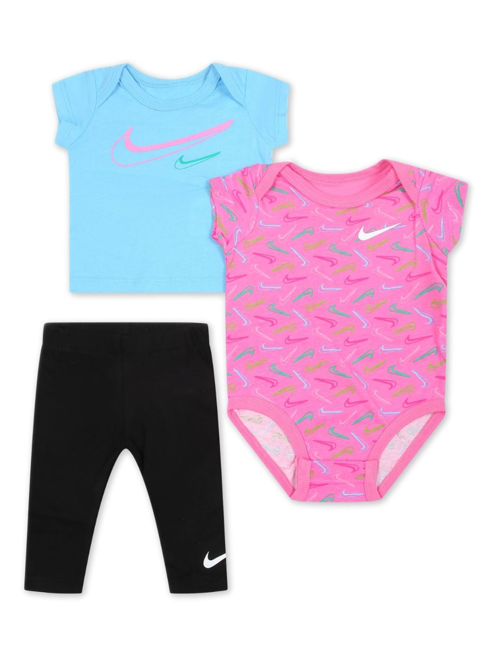 Nike Kids Swoosh-print cotton trousers set - Black von Nike Kids