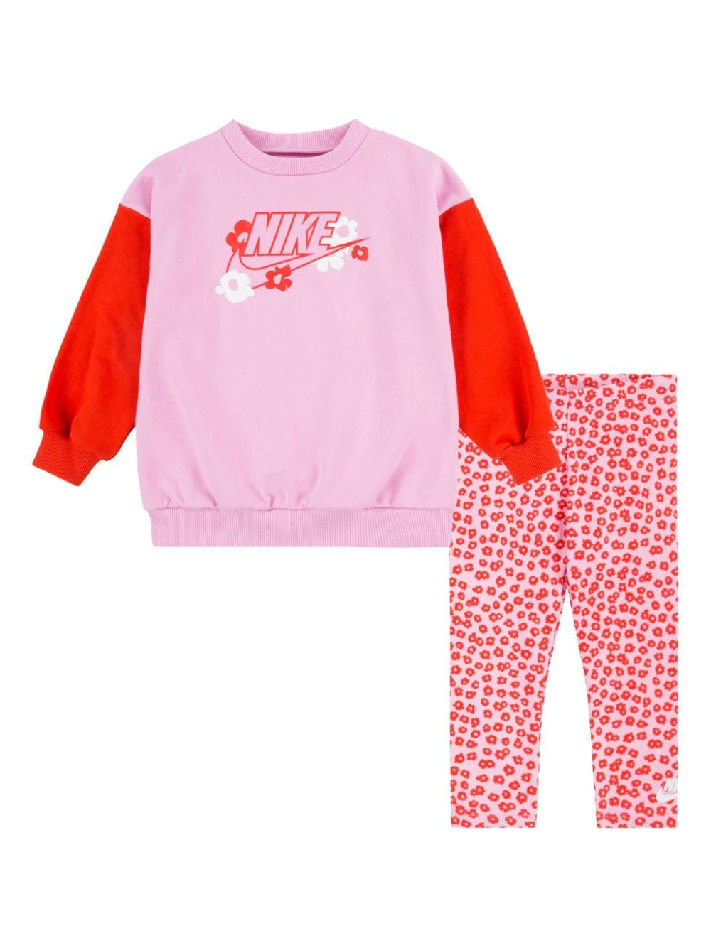 Nike Kids logo-print colour-block tracksuit set - Pink von Nike Kids