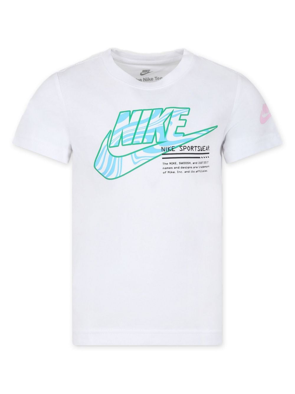 Nike Kids logo-print cotton-blend T-shirt - White von Nike Kids