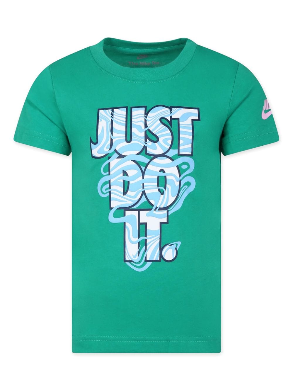 Nike Kids slogan-print cotton-blend T-shirt - Green von Nike Kids