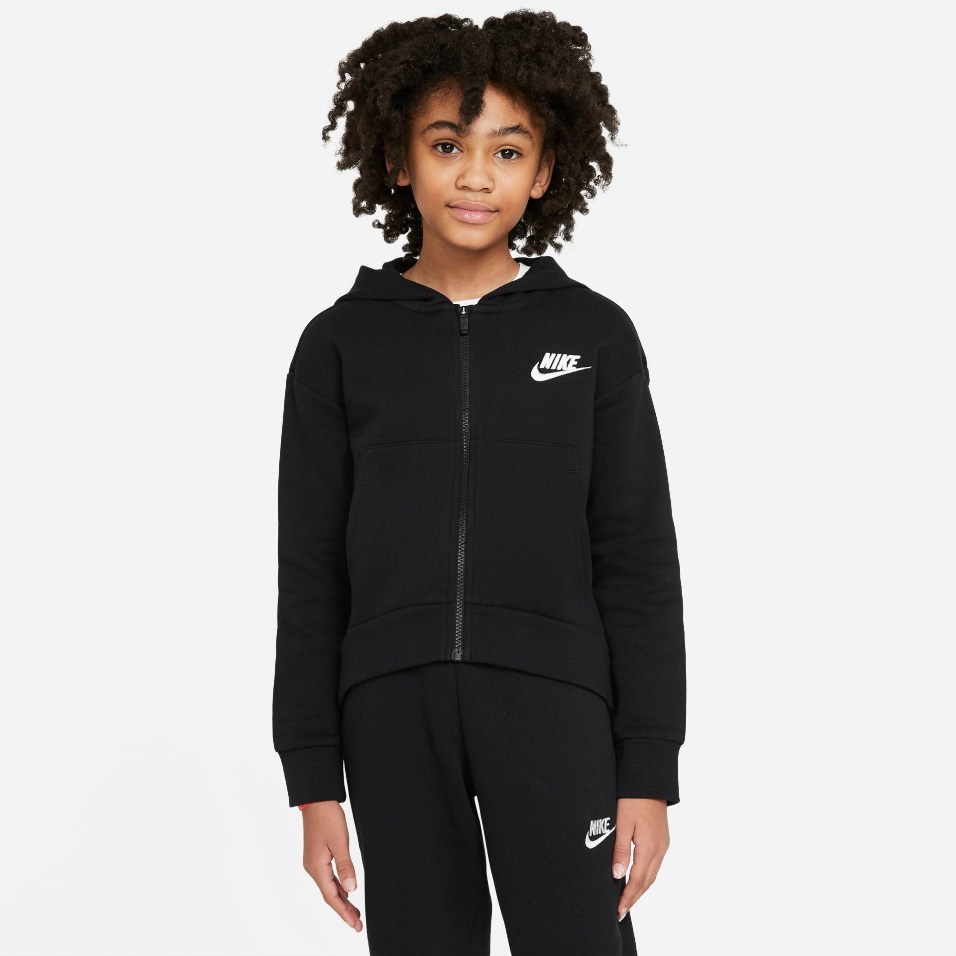 Nike Sportswear Kapuzensweatjacke »Club Fleece Big Kids' (Girls') Full-Zip Hoodie« von Nike Sportswear