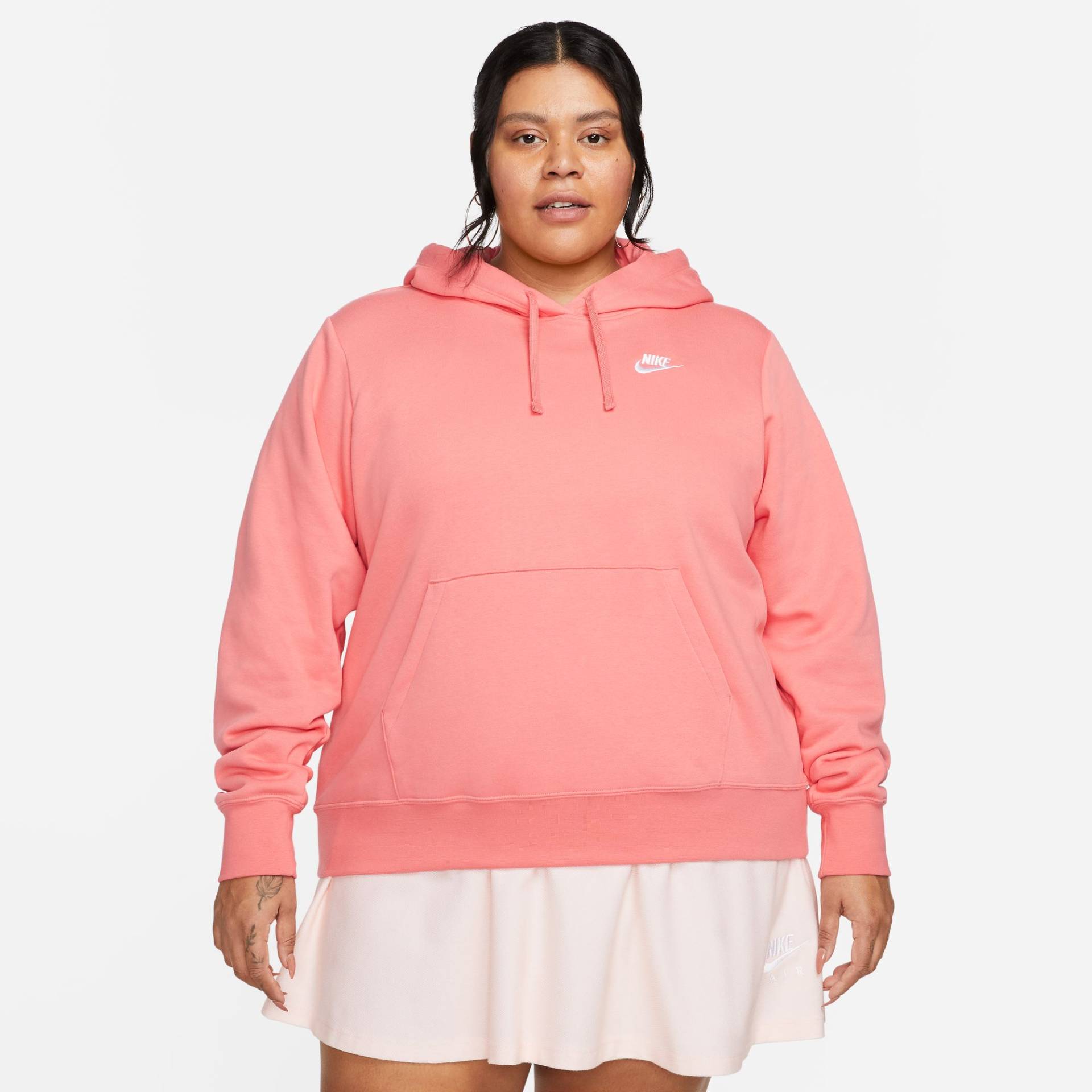 Nike Sportswear Kapuzensweatshirt »CLUB FLEECE WOMEN'S PULLOVER HOODIE (PLUS SIZE)« von Nike Sportswear