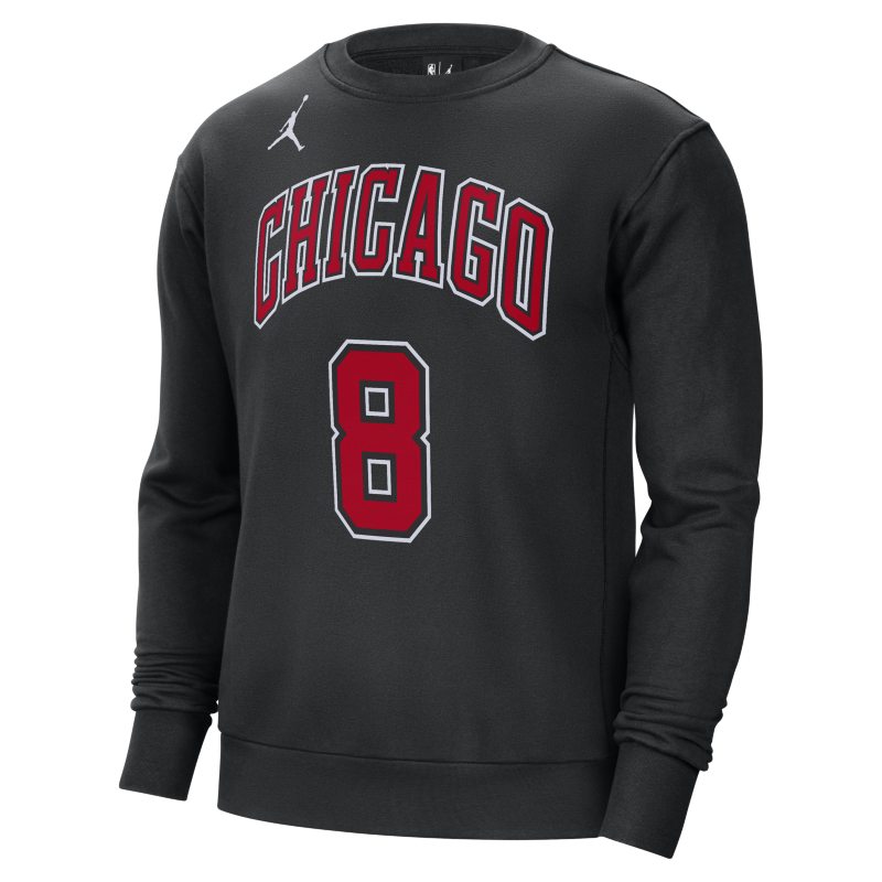 Chicago Bulls Courtside Statement Edition Jordan NBA-Fleece-Sweatshirt für Herren - Schwarz von Nike