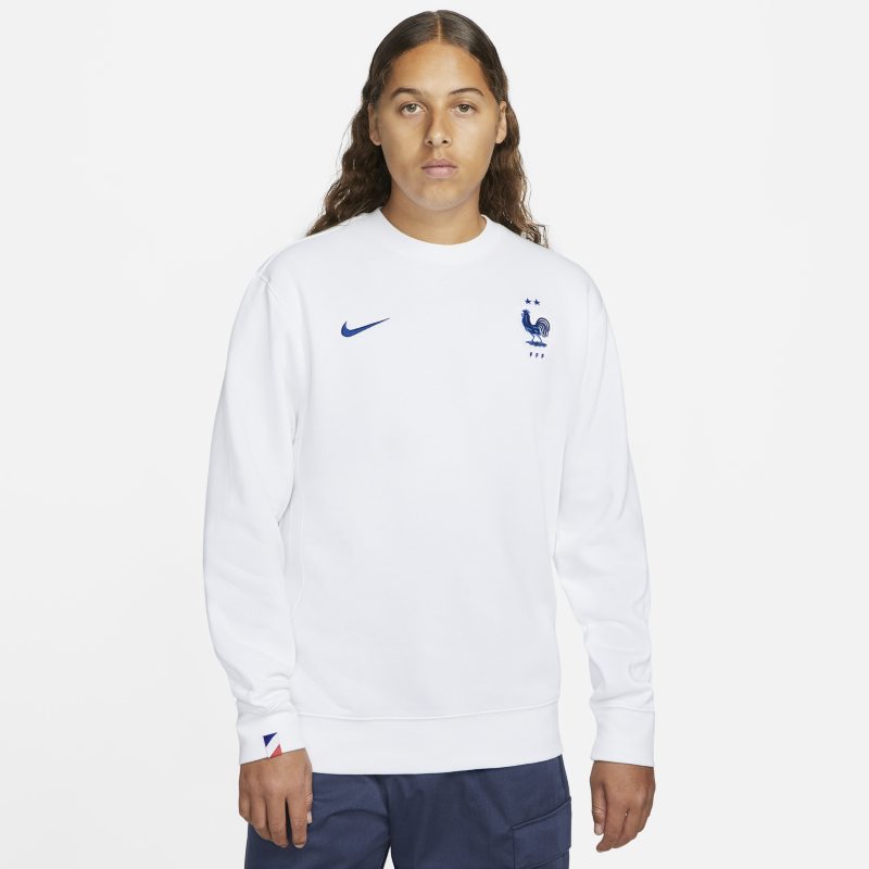 FFF Club Fleece Sweatshirt mit Rundhalsausschnitt für Herren - Weiß von Nike