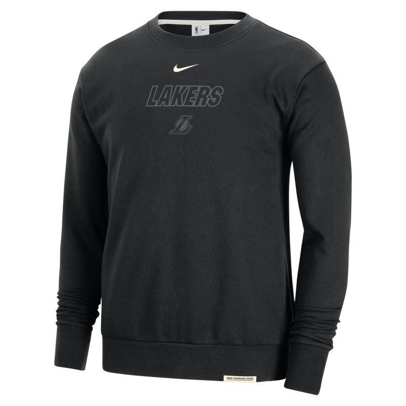 Los Angeles Lakers Standard Issue Nike Dri-FIT NBA-Sweatshirt für Herren - Schwarz von Nike