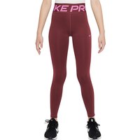 NIKE Damen Fitnesstight Pro Dri-FIT dunkelrot | 128-140 von Nike