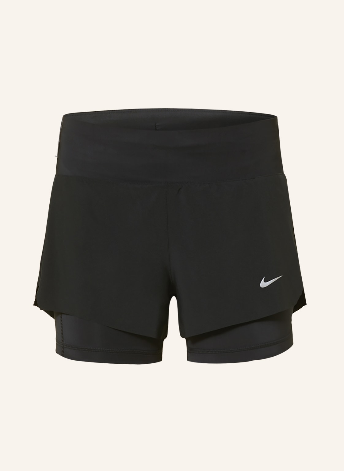 Nike 2-In-1-Laufshorts Dri-Fit Swift Mit Mesh schwarz von Nike