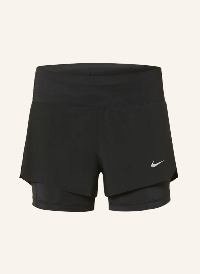 Nike 2-In-1-Laufshorts Dri-Fit Swift schwarz von Nike