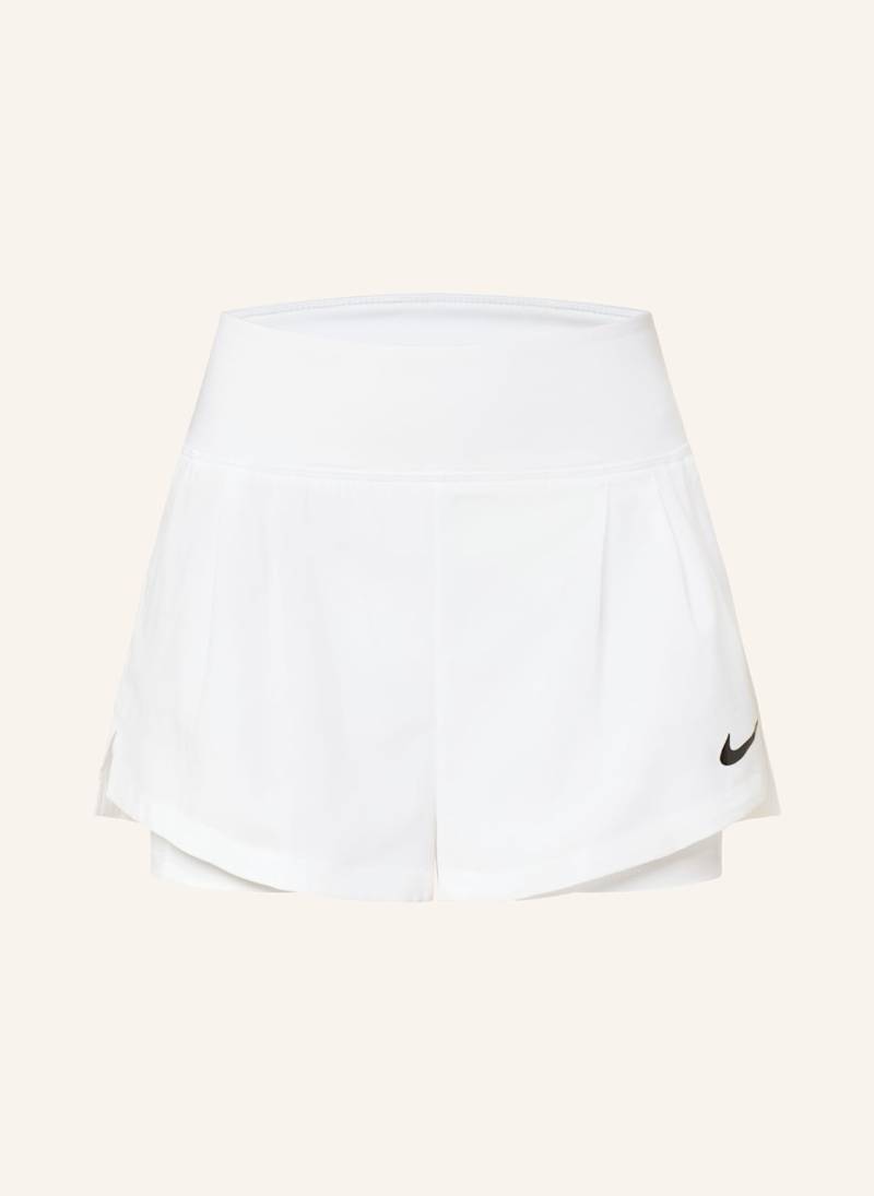 Nike 2-In-1-Tennisshorts Court Advantage weiss von Nike