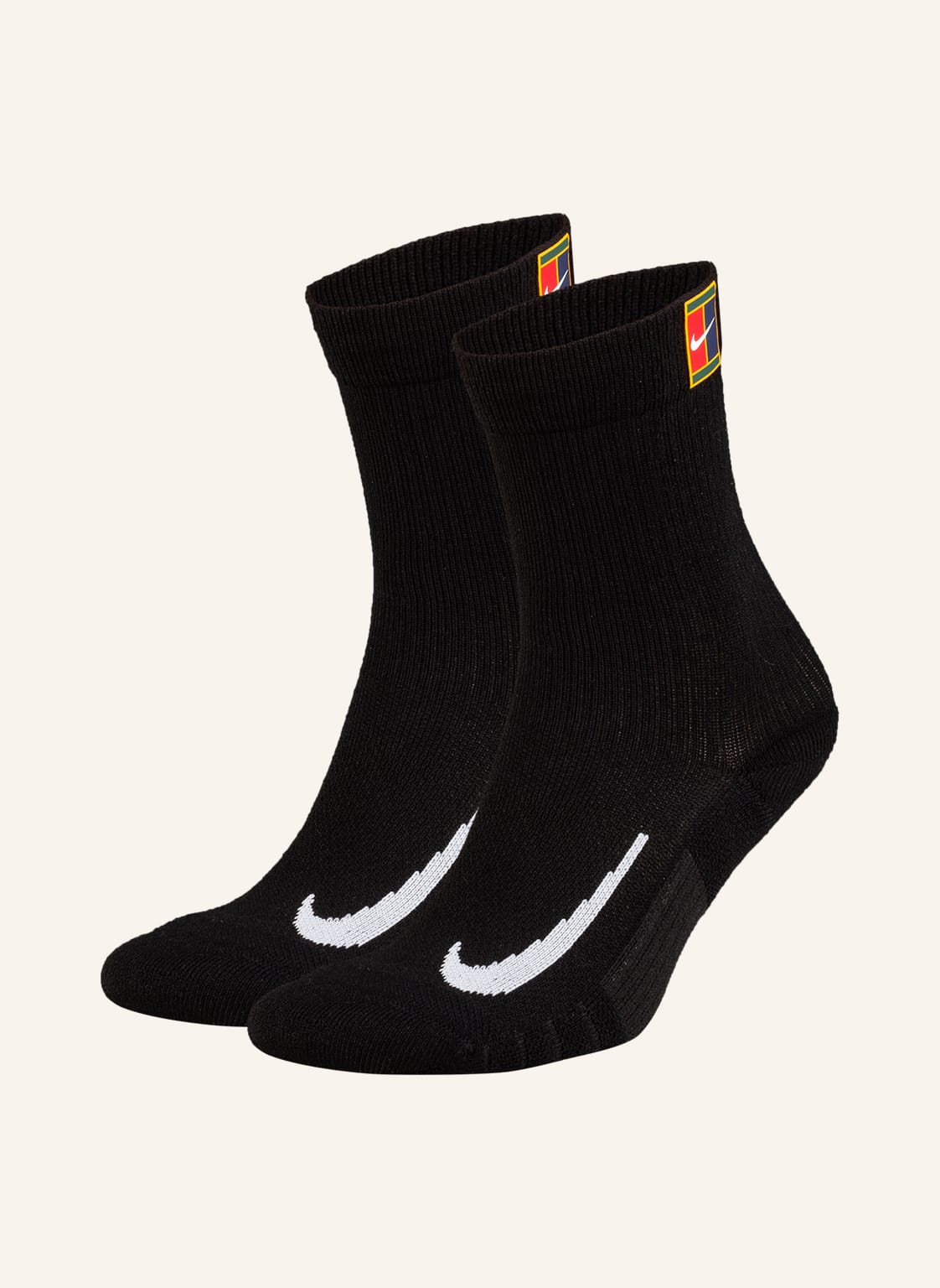 Nike 2er-Pack Sportsocken Multiplier Cushioned Tenn schwarz von Nike