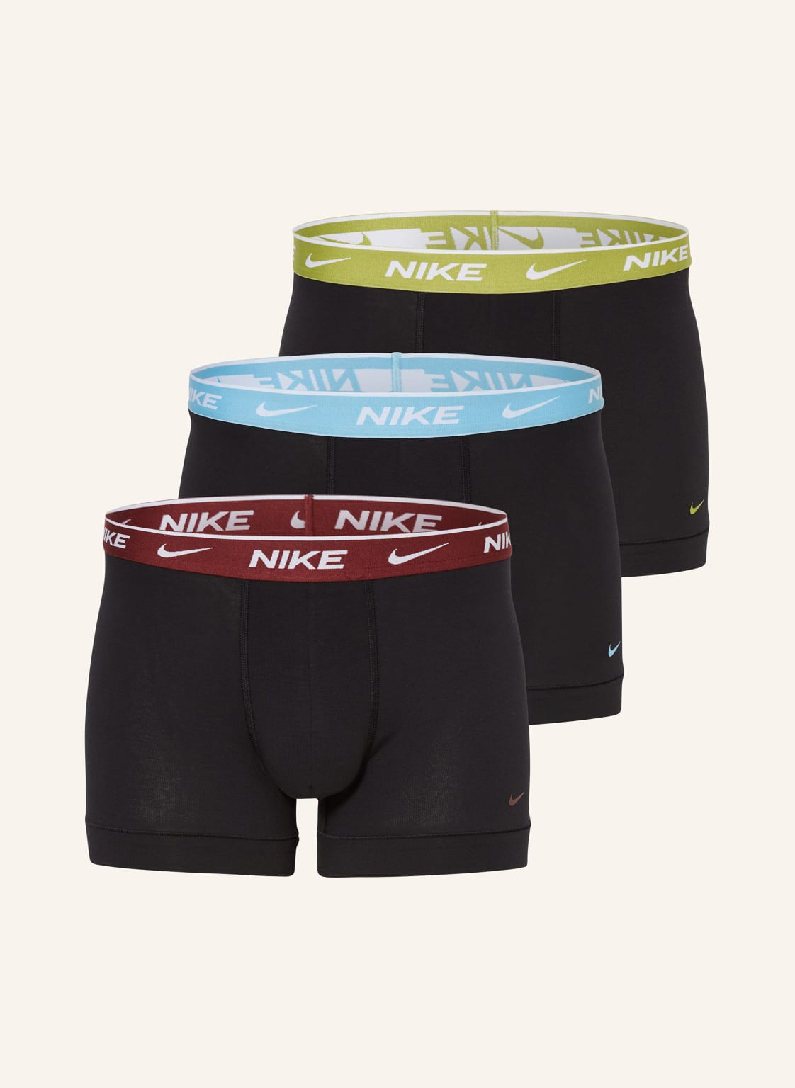 Nike 3er-Pack Boxershorts Everday Cotton Stretch schwarz von Nike