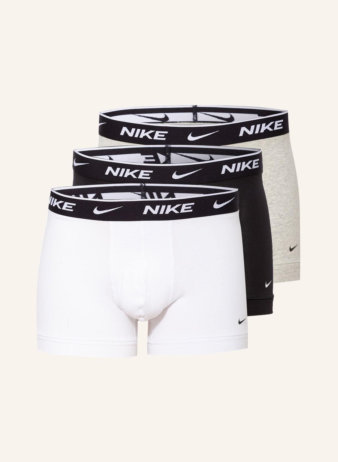 Nike 3er-Pack Boxershorts Everday Cotton Stretch weiss von Nike