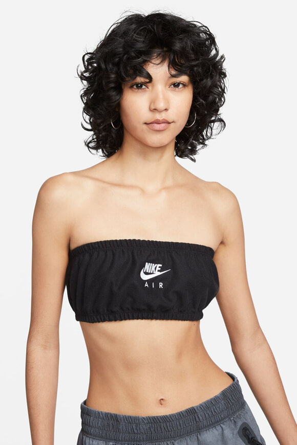 Nike Air Bandeau Crop Top | Schwarz | Damen  | L von Nike