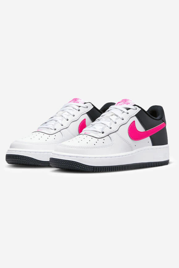 Nike Air Force 1 Sneaker | White + Dark Obsidian + Fierce Pink | Damen  | EU38.5 von Nike