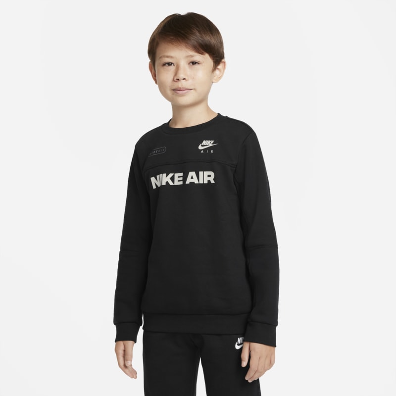 Nike Air Rundhals-Sweatshirt für ältere Kinder (Jungen) - Schwarz von Nike
