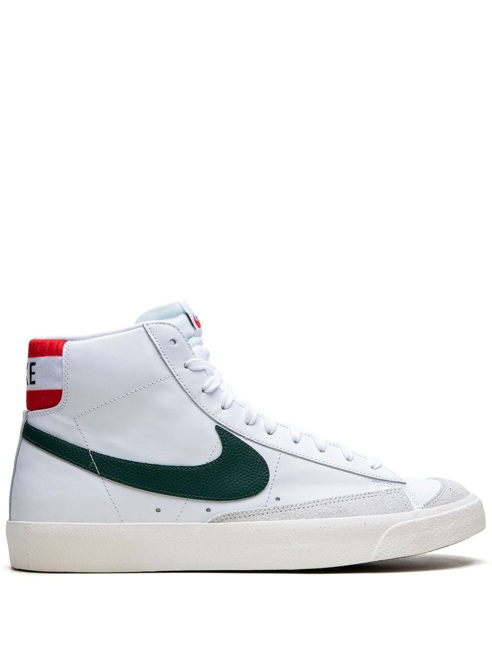 Nike Blazer Mid 77 Vintage "Mismatched Basketball Leather Swooshes" sneakers - White von Nike
