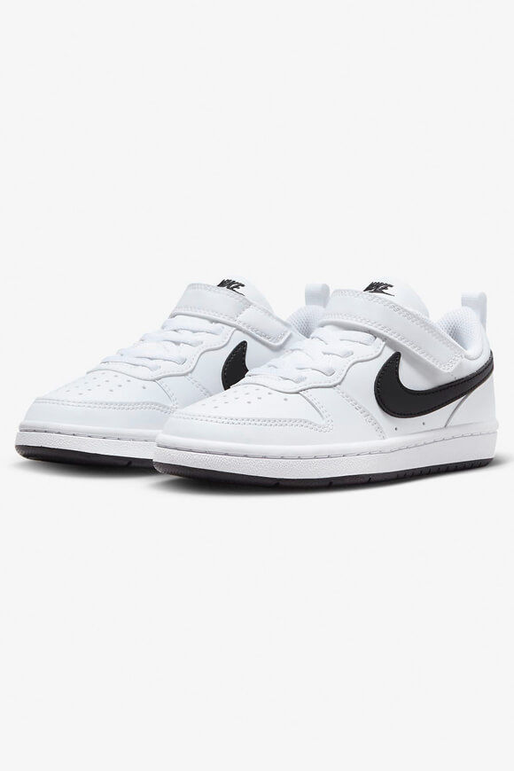 Nike Court Borough Recraft Kids Sneaker | White + Black | Jungen  | EU33 von Nike