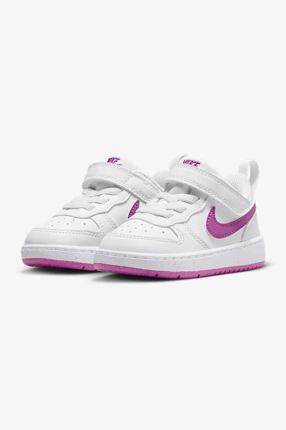Nike Court Borough Low Recraft Baby Sneaker | White + Hot Fuchsia | Baby  | EU19.5 von Nike