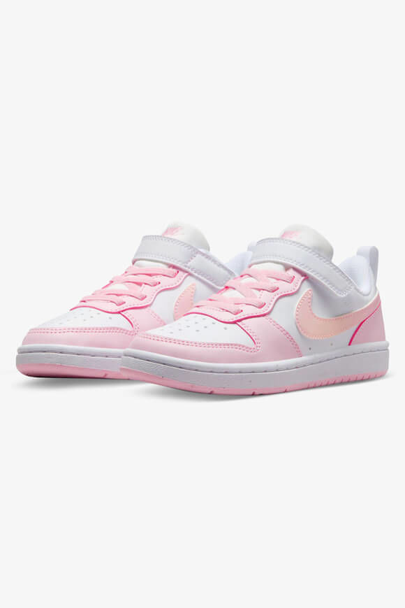 Nike Court Borough Recraft Kids Sneaker | White + Pink Foam | Mädchen  | EU31.5 von Nike