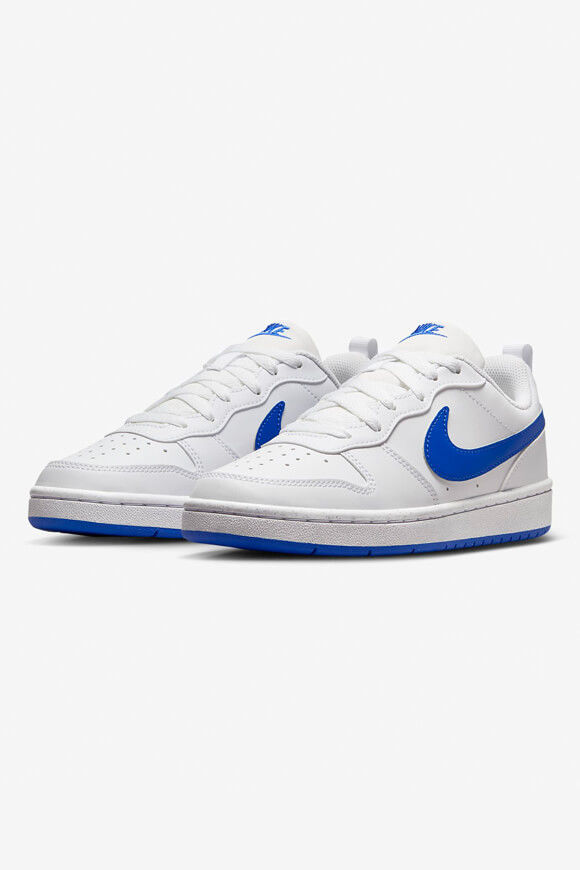 Nike Court Borough Low Recraft Sneaker | White + Hyper Royal | Jungen  | EU38.5 von Nike