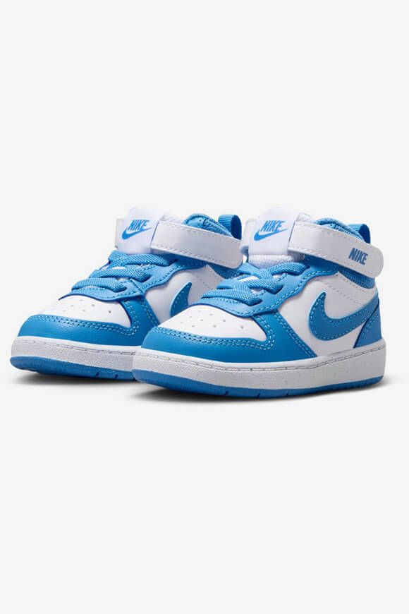 Nike Court Borough Mid 2 Baby Sneaker | White + Blue Beyond | Baby | EU23.5 Nike Court Borough Mid 2 Baby Sneaker | White + Blue Beyond | Baby | EU23.5 von Nike